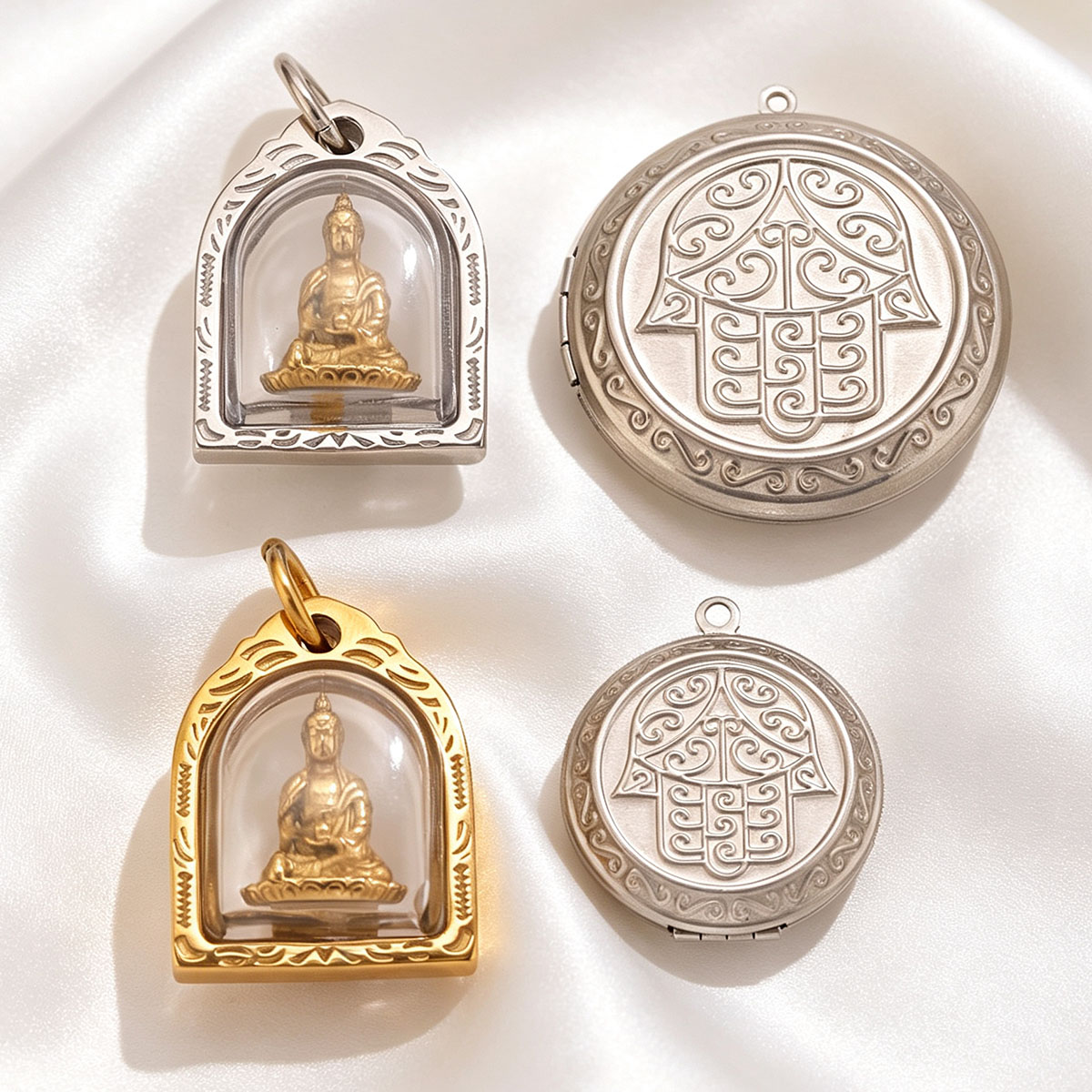 Men Accessories Locket - 1/2 szt. Zawieszki do zdjęć ze