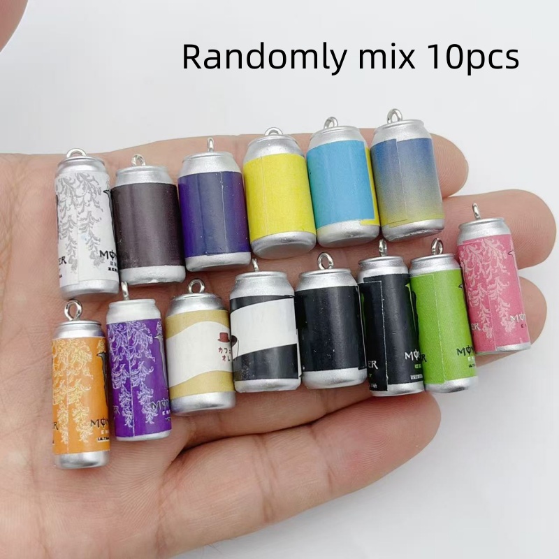 Men Keychain Accessories - 10 szt. Mini Symulowane Puszki Napojów