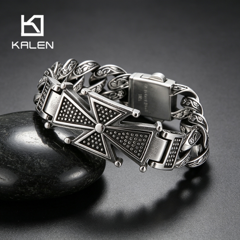 Men Accessories Bd - Bransoletka Kalen Vintage ze stali nierdzewnej