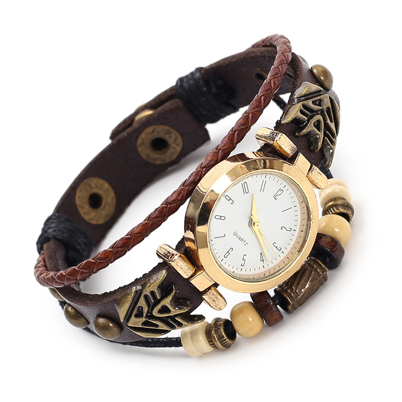 Men Accessories Pk - Zegarek kwarcowy w stylu vintage ze