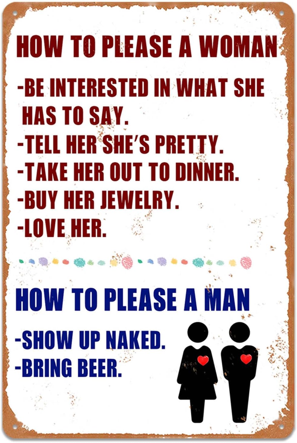 Men Accessories Rule - Znaki do Męskiej Jaskini Akcesoria Garażowe