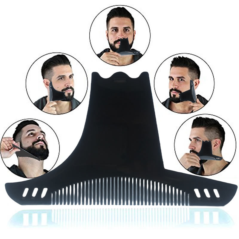 Men Accessories Rule - Szablon do brody, grzebień, narzędzie do