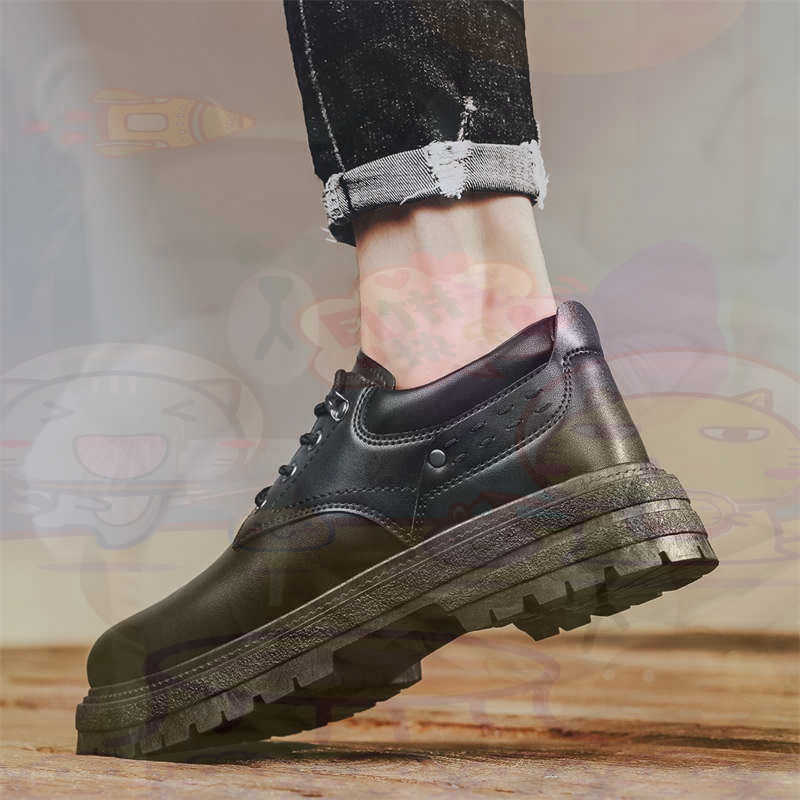 Men'S Accessories Cheap - Ciemna skóra naturalna Modne tenisówki Tenisowe