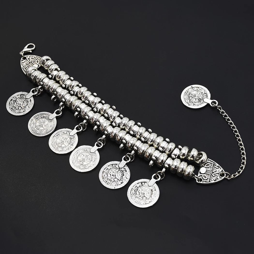 Men Accessories India - Vintage Coin Tassle Charm Bransoletka Dla