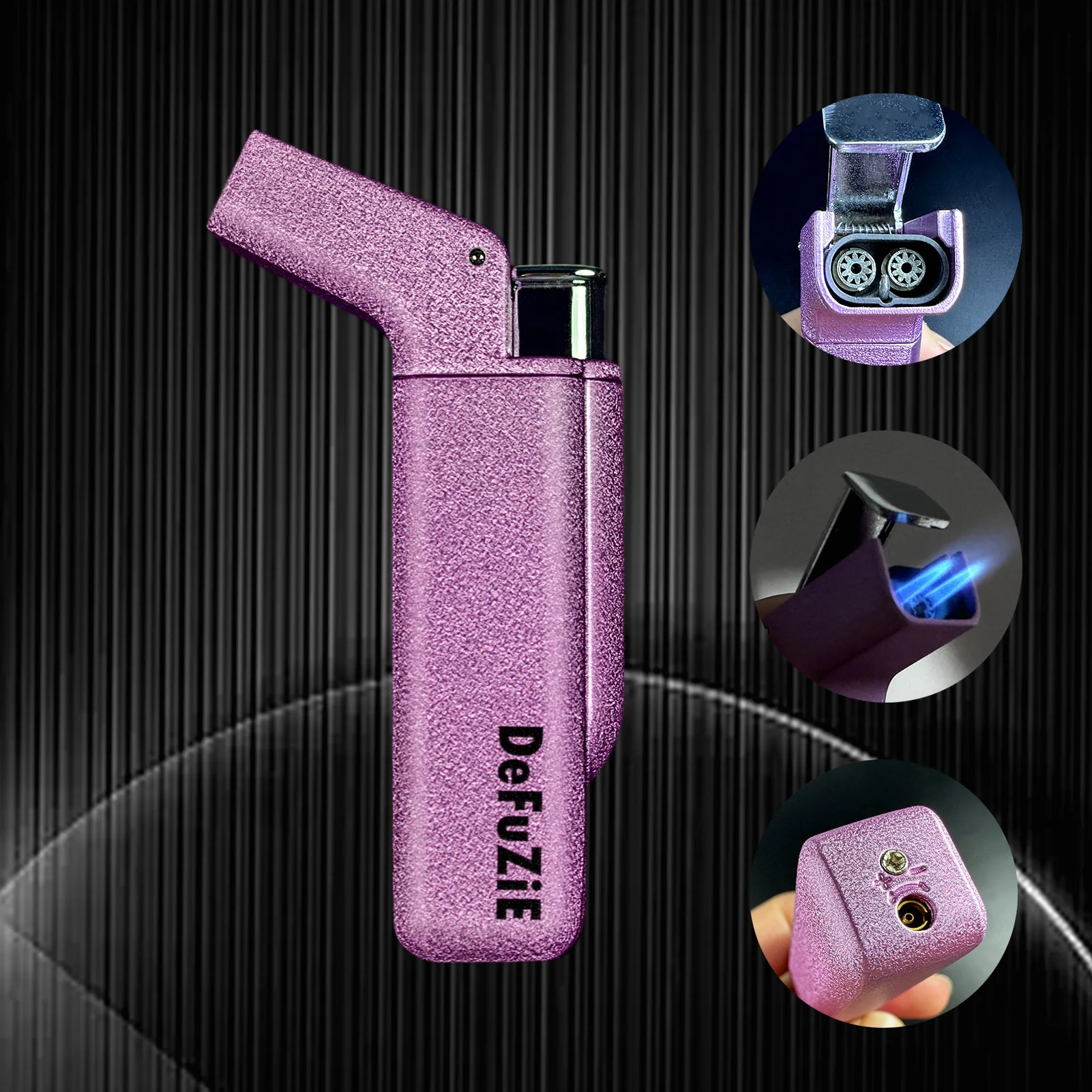 Men Accessories Pk - Zapalniczka DefuZiE Torch, odporna na wiatr,
