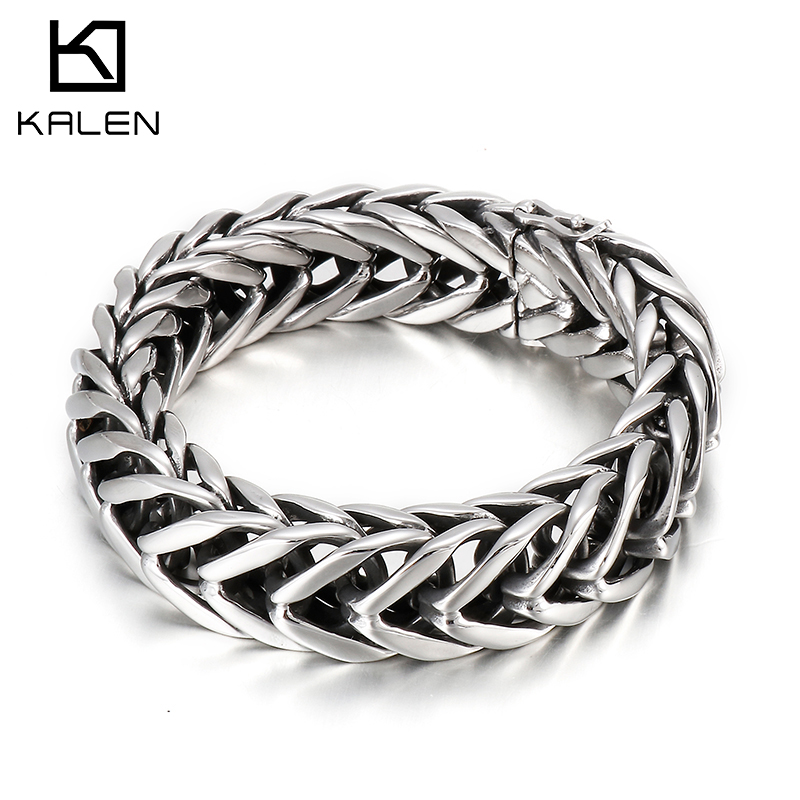 Men Accessories Bd - Kalen 17mm osobowość męska bransoletka Punk