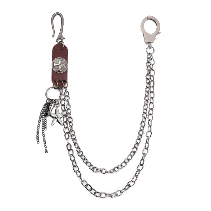 Men Accessories Pk - Punk Steet breloki ze skóry bydlęcej