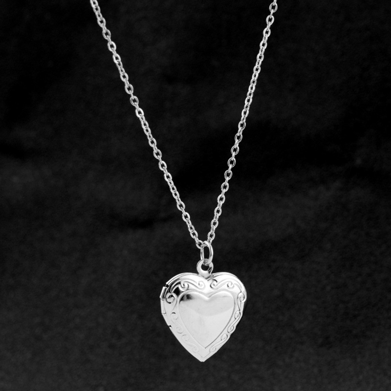 Men Accessories Locket - Miłość serce medalion wisiorek naszyjniki dla