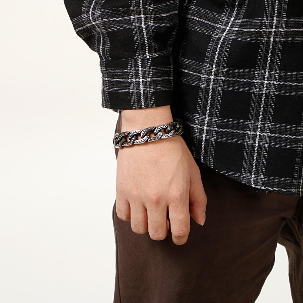 Kalen Punk Chain Skull Bangles – Men Accessories Bd recenzja i cena