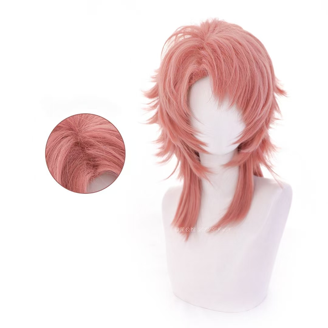 Peruka Cosplay Sabito Różowo-P – Mens Accessories Style recenzja i cena