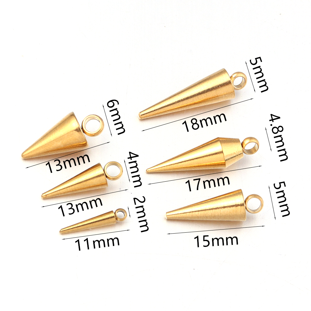 10 SZT. Stalowe Zawieszki Stoż – Men Accessories Earrings recenzja i cena