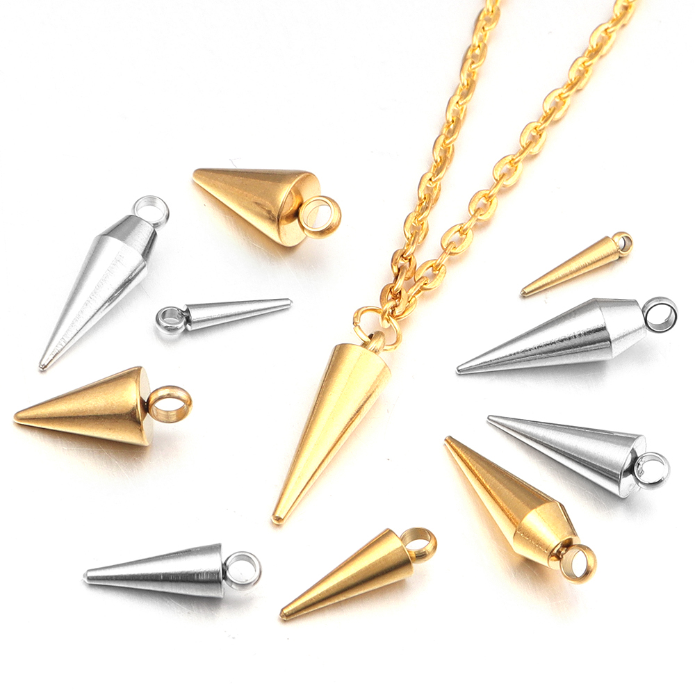 10 SZT. Stalowe Zawieszki Stoż – Men Accessories Earrings recenzja i cena