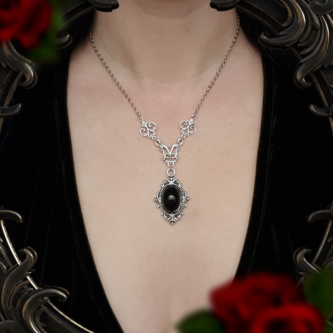 Naszyjnik z kameą wampira, Kam – Men'S Vampire Accessories recenzja i cena