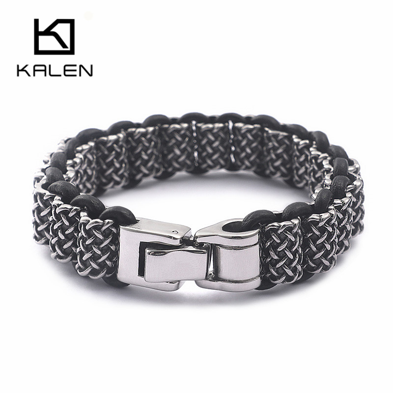 KALEN Vintage czarne skórzane  – Men Accessories Bd recenzja i cena