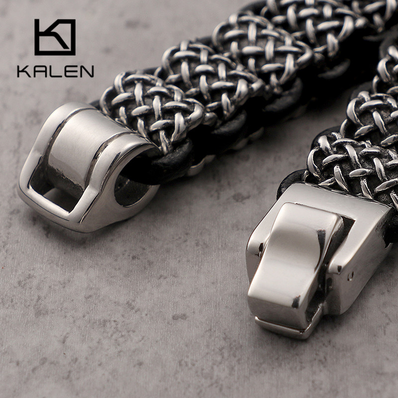 KALEN Vintage czarne skórzane  – Men Accessories Bd recenzja i cena