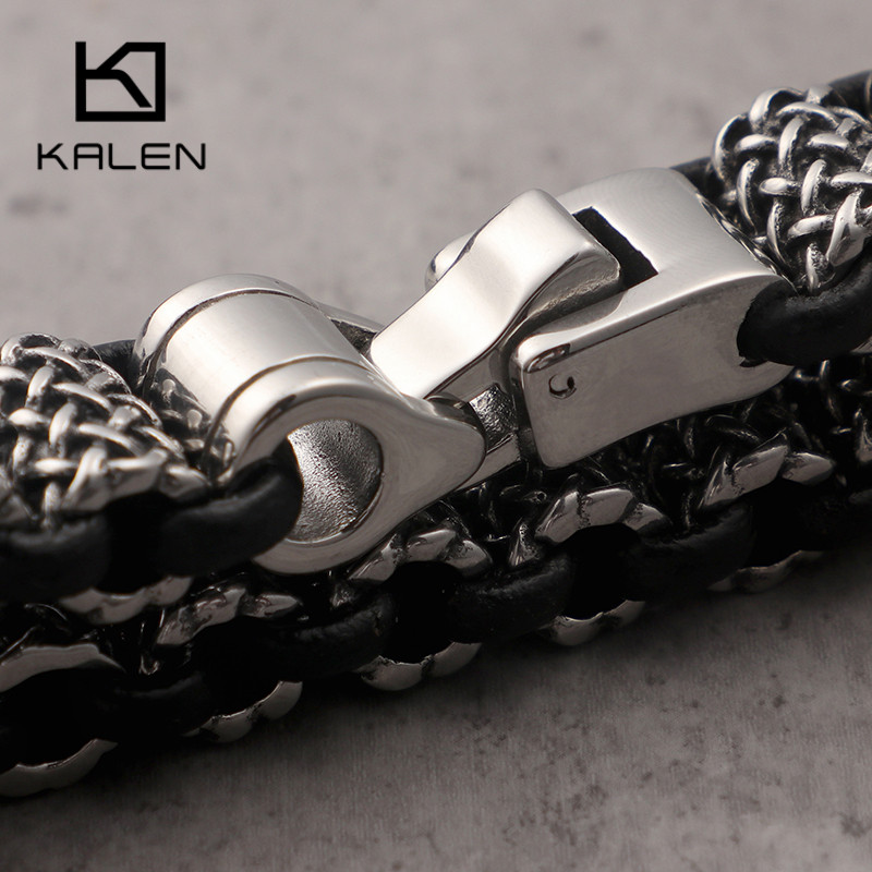 KALEN Vintage czarne skórzane  – Men Accessories Bd recenzja i cena