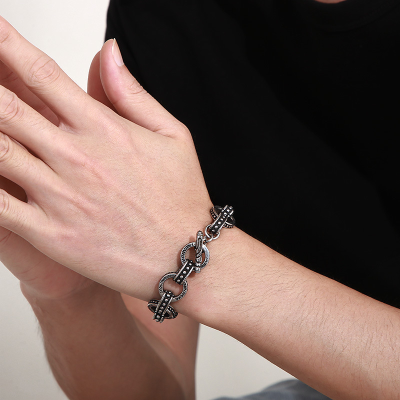 13mm punkowa bransoletka z łań – Men'S Accessories Hand Bands recenzja i cena