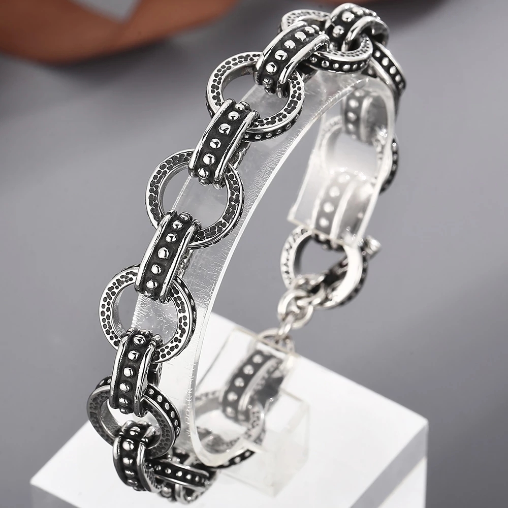 13mm punkowa bransoletka z łań – Men'S Accessories Hand Bands recenzja i cena