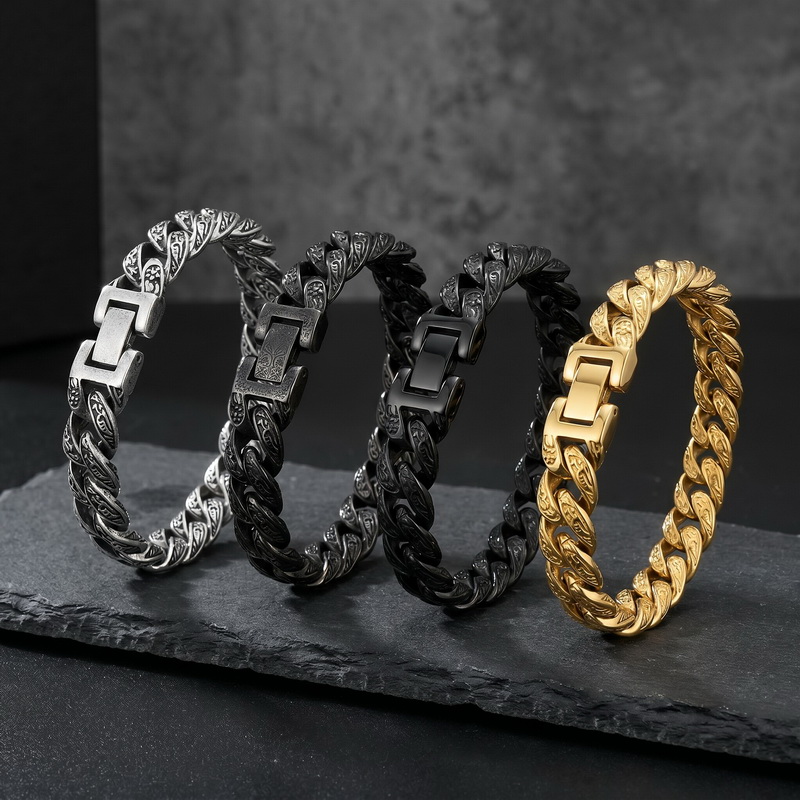 Męska bransoletka, 13 mm szero – Men'S Accessories Hand Bands recenzja i cena