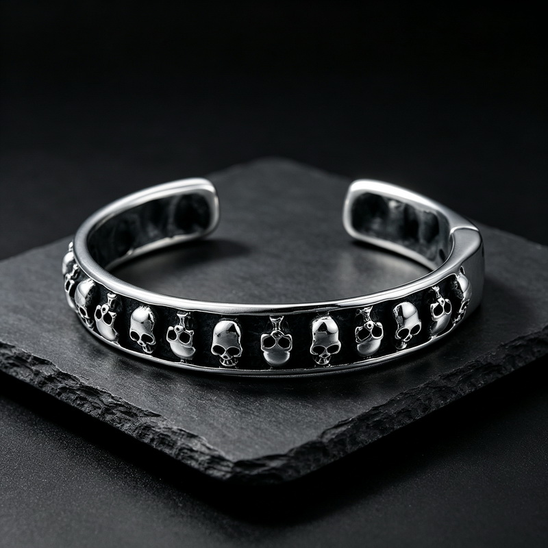 Gotycka czaszka Hip Hop Punk C – Men Accessories Bd recenzja i cena
