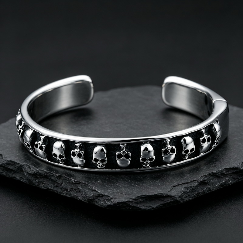 Gotycka czaszka Hip Hop Punk C – Men Accessories Bd recenzja i cena
