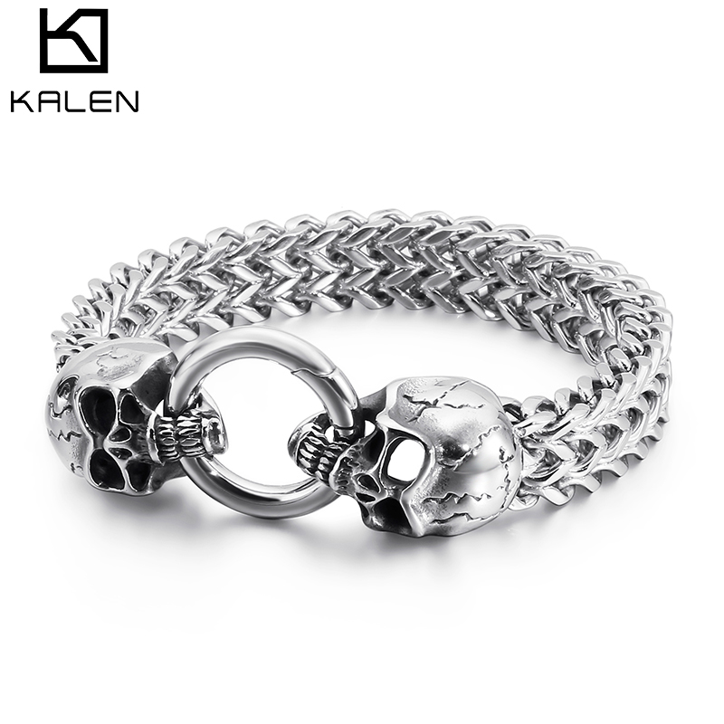 KALEN Punk bransoletka z czasz – Men Accessories Bd recenzja i cena
