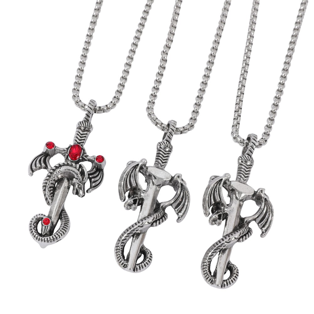 Retro wielobarwny naszyjnik ze – Men'S Accessories Jewelry recenzja i cena