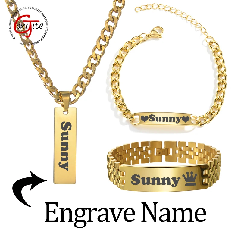 Zestaw naszyjnika z grawerowan – Men'S Accessories Jewelry Bracelet recenzja i cena