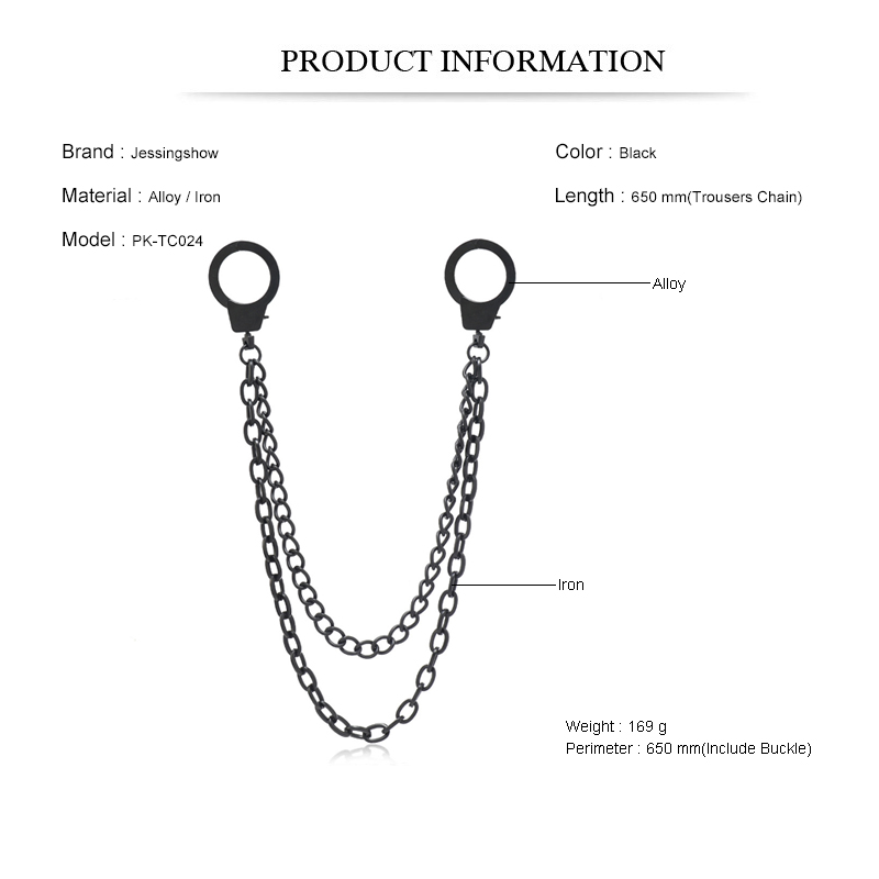 Punk Style Chain On The Jeans  – Men Accessories Pk recenzja i cena