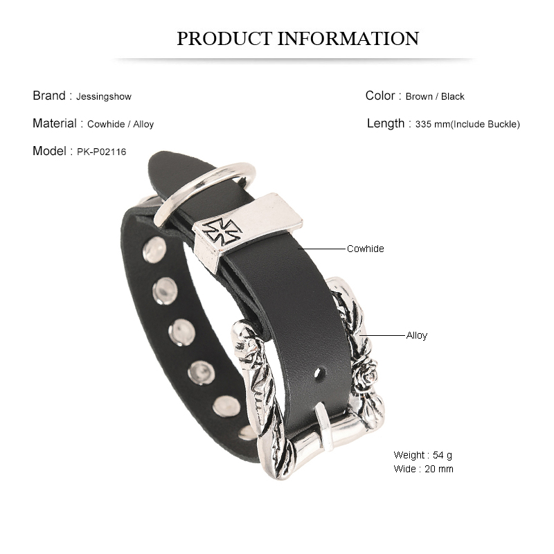 Bransoletka w stylu rock punk  – Men Accessories Pk recenzja i cena