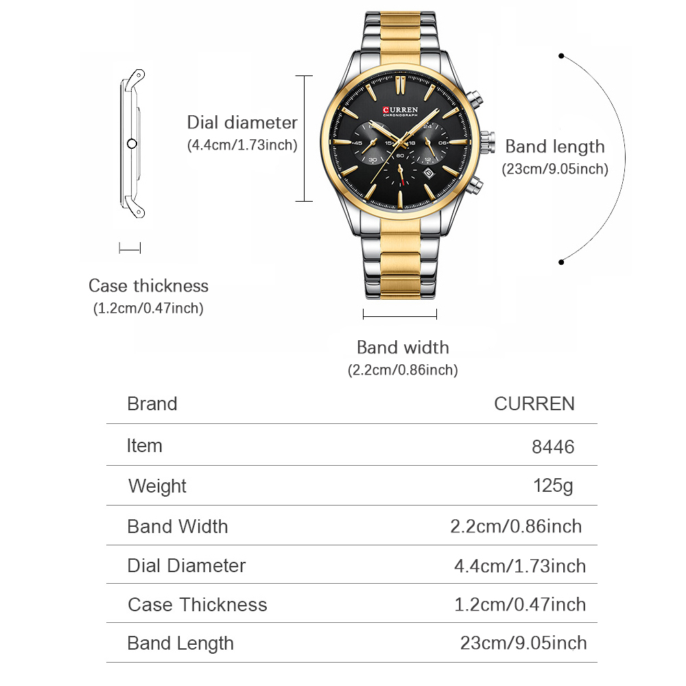 CURREN Casual Quartz Chrono Sp – Men'S Accessories Jewelry Bracelet recenzja i cena