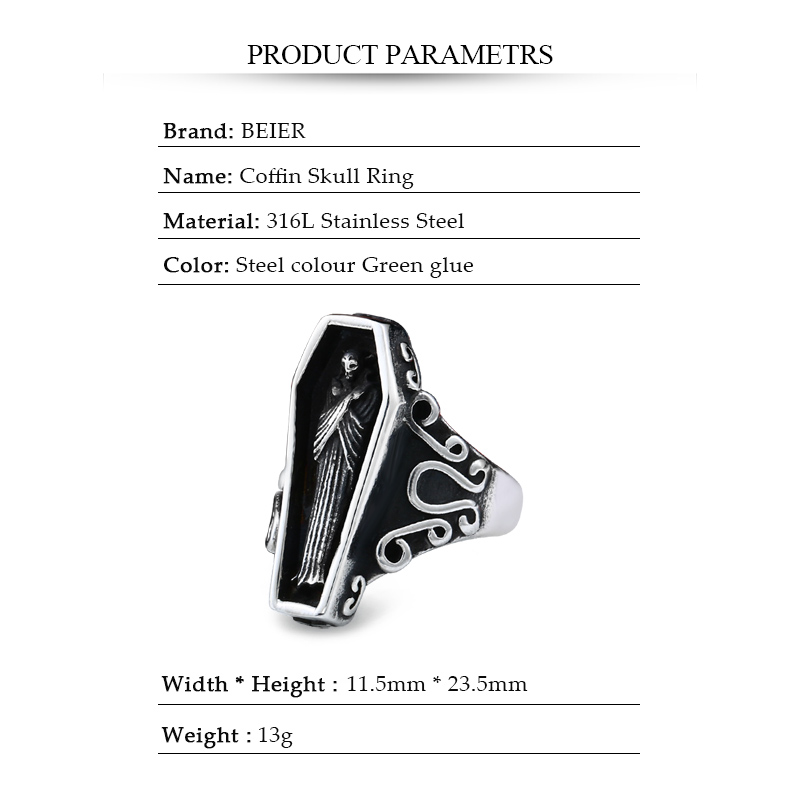 BEIER graducker czaszka gotyck – Men'S Vampire Accessories recenzja i cena