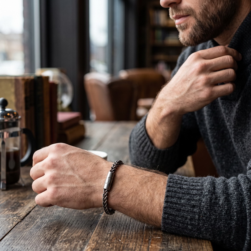 Nowa męska bransoletka ze stal – Men Accessories Bd recenzja i cena