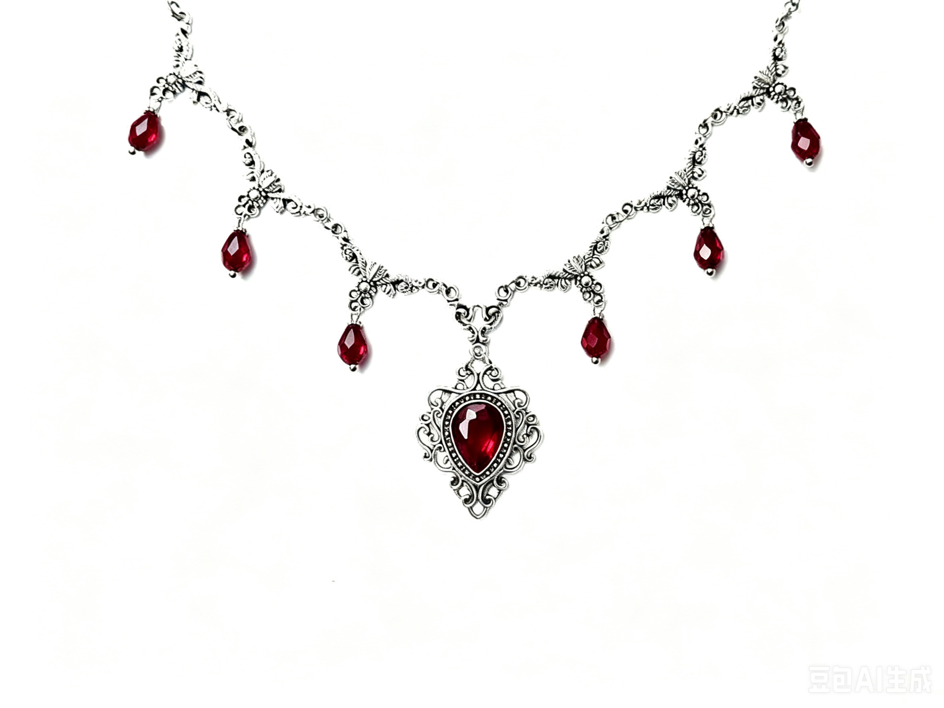 Wiktoriański haftowany choker, – Men'S Vampire Accessories recenzja i cena