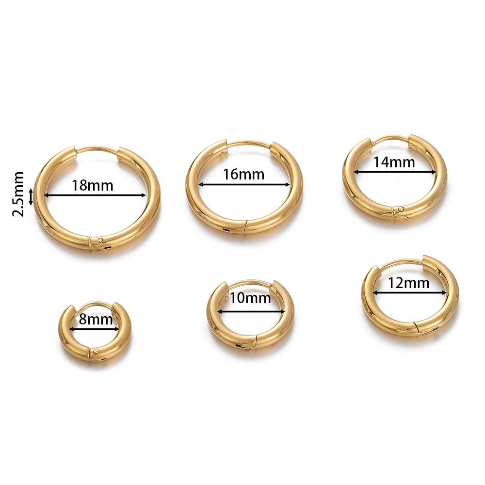 2 szt. kolczyków koła ze stali – Men Accessories Earrings recenzja i cena