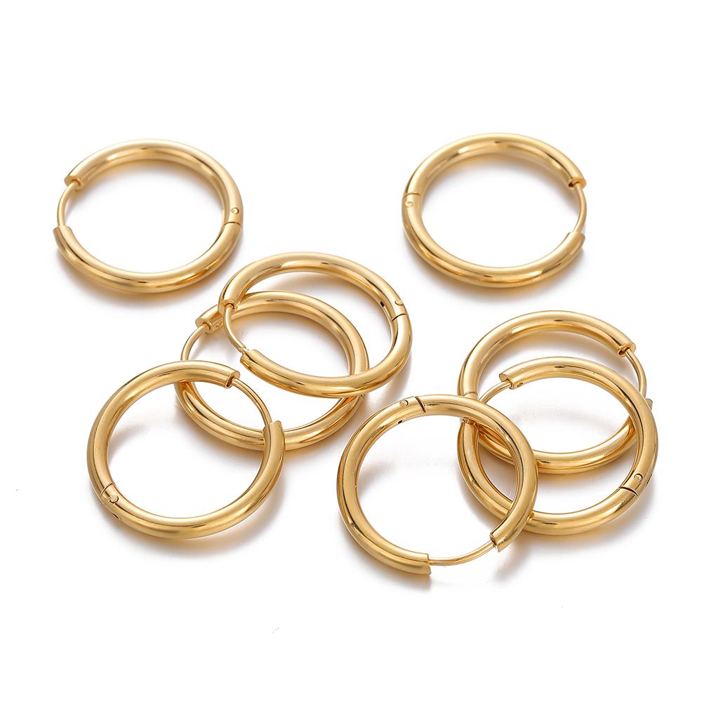 2 szt. kolczyków koła ze stali – Men Accessories Earrings recenzja i cena