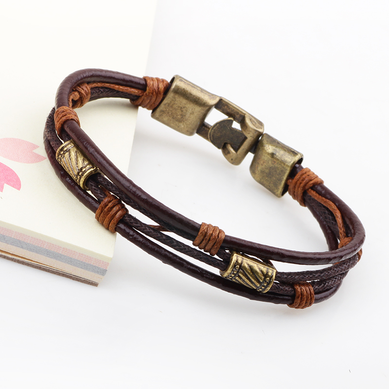 22cm trójwarstwowa skórzana br – Men'S Accessories Hand Bands recenzja i cena